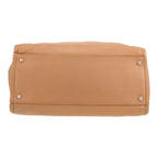 Chanel Grand Shopping large model shopping bag in beige quilted leather - DETAIL 1