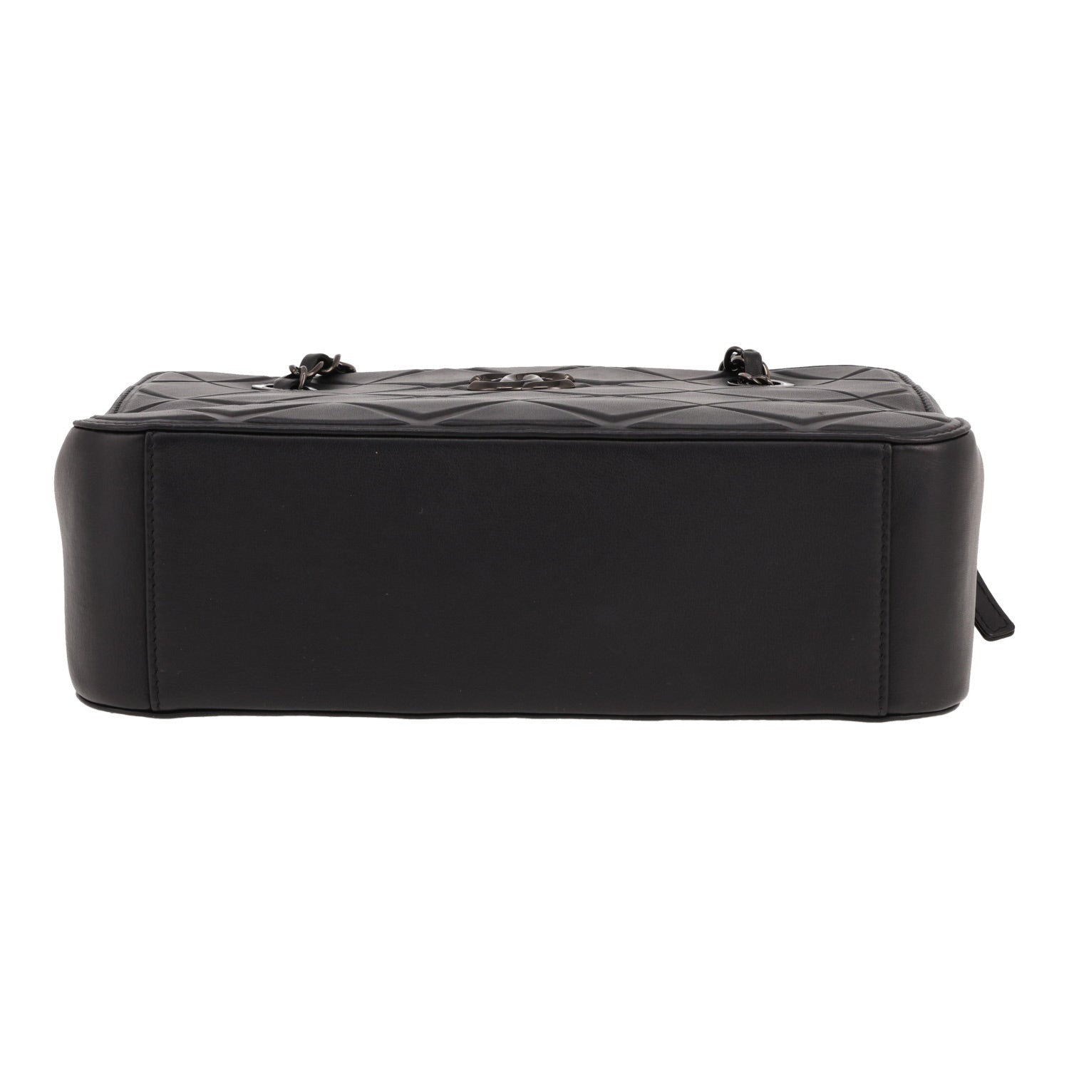 Chanel shoulder bag in black leather - DETAIL 1