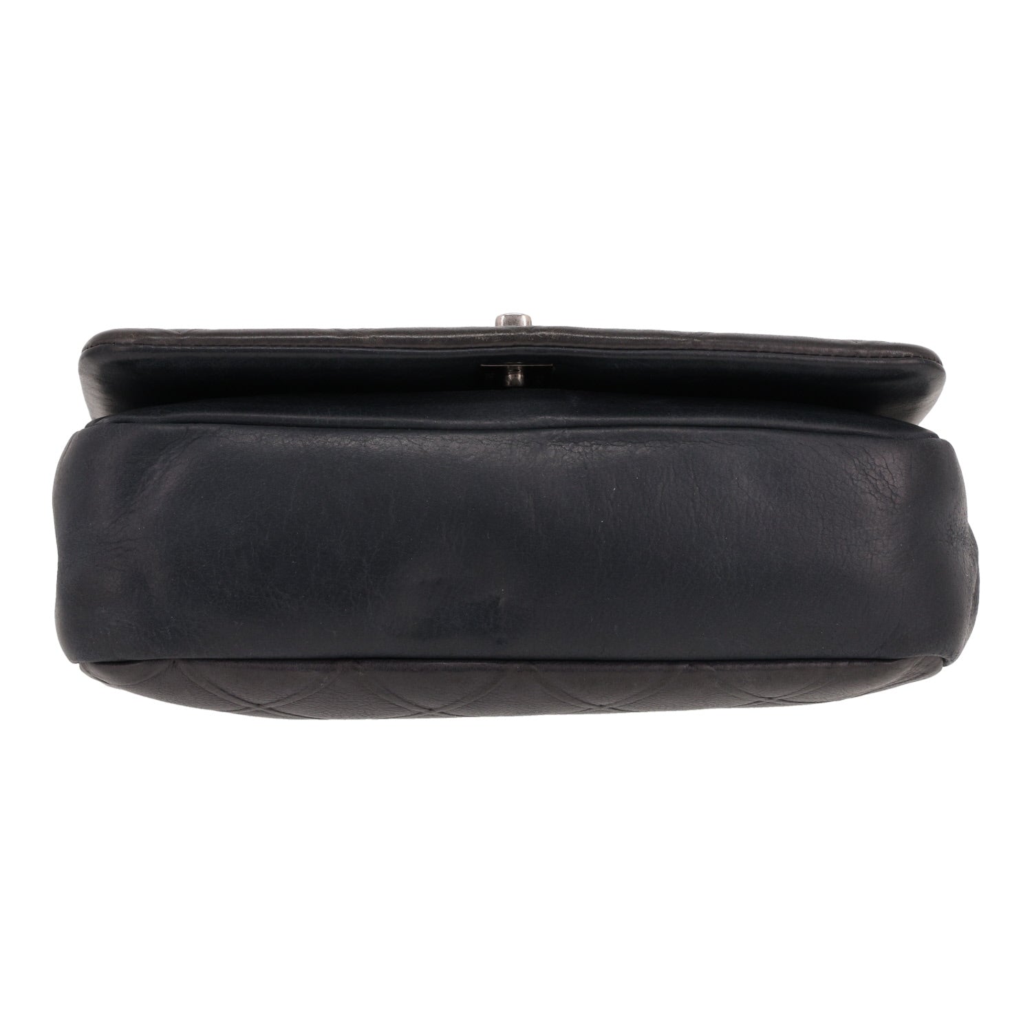Chanel shoulder bag in grey leather - DETAIL 1