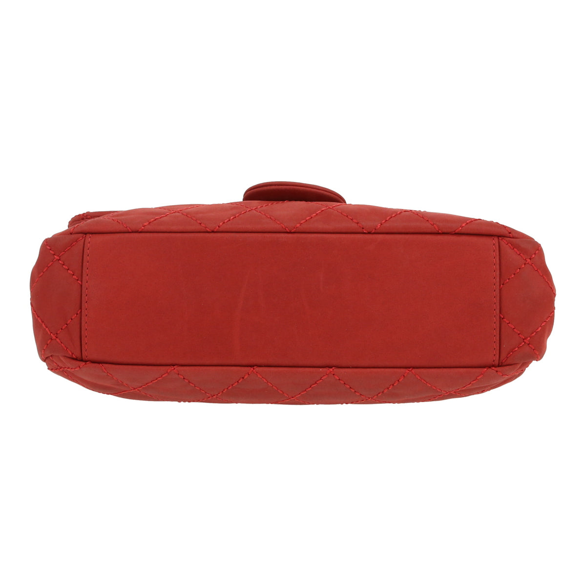 Chanel shoulder bag in red quilted leather - DETAIL 1