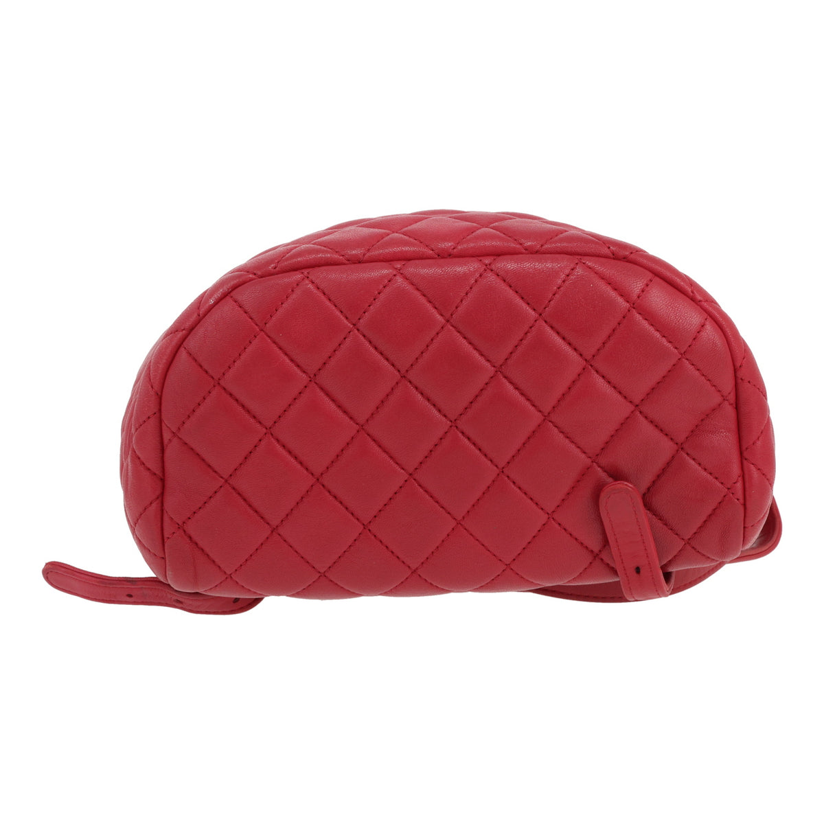 Chanel Timeless backpack in raspberry pink quilted leather - DETAIL 1