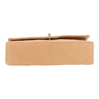 Chanel Timeless Classic handbag in beige quilted leather - DETAIL 1