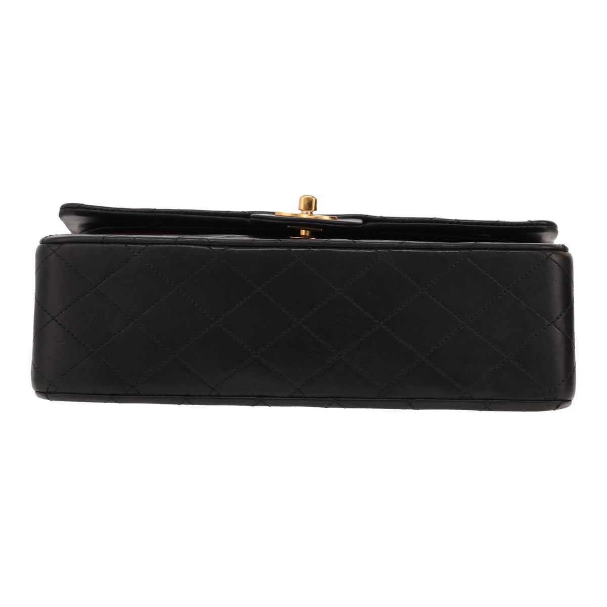 Chanel Timeless Classic handbag in black quilted leather - DETAIL 1
