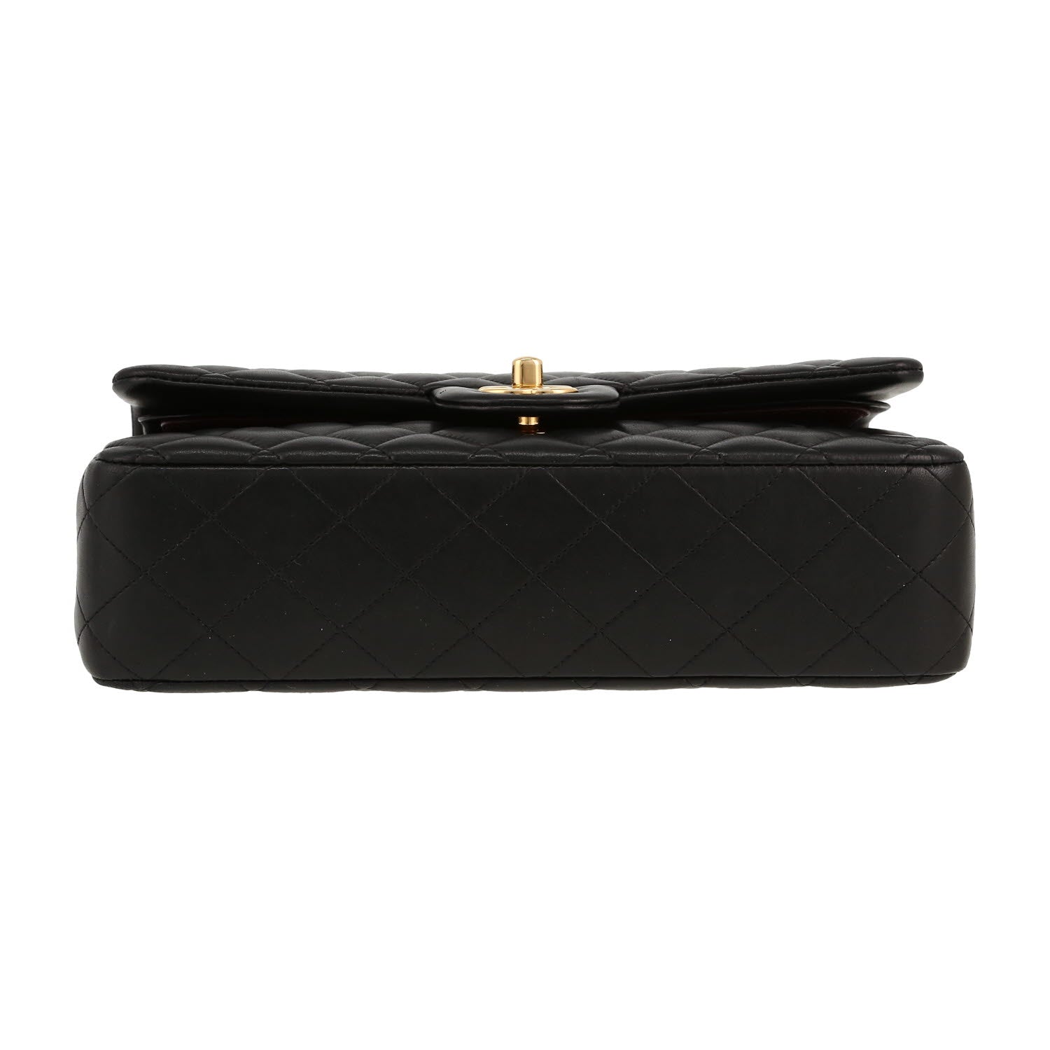 Chanel Timeless Classic handbag in black quilted leather - DETAIL 1