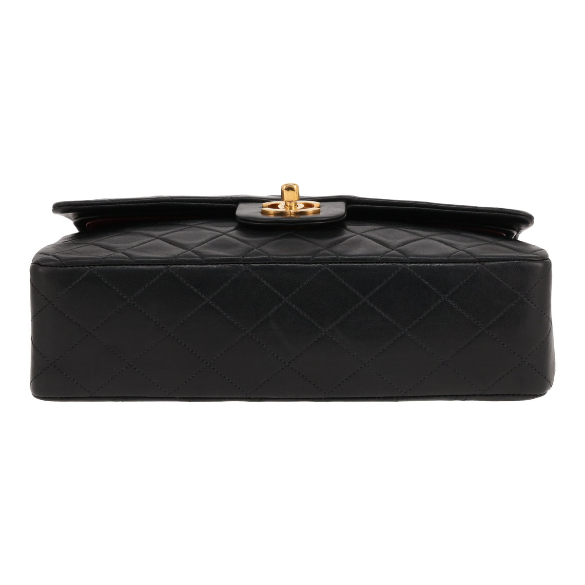 Chanel Timeless Classic handbag in black quilted leather - DETAIL 1