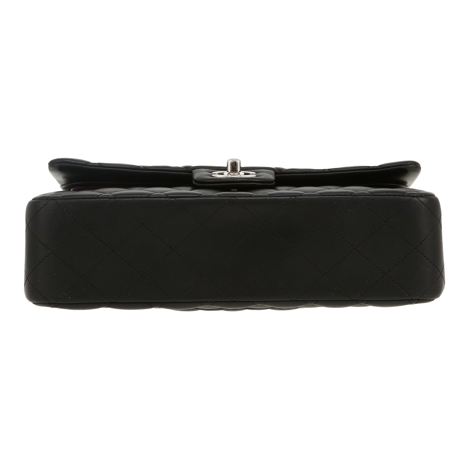 Chanel Timeless Classic handbag in black quilted leather - DETAIL 1