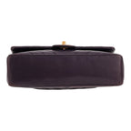Chanel Timeless Classic handbag in purple chevron quilted leather - DETAIL 1
