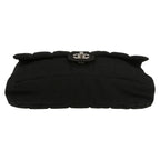 Chanel Timeless handbag in black nylon - DETAIL 1