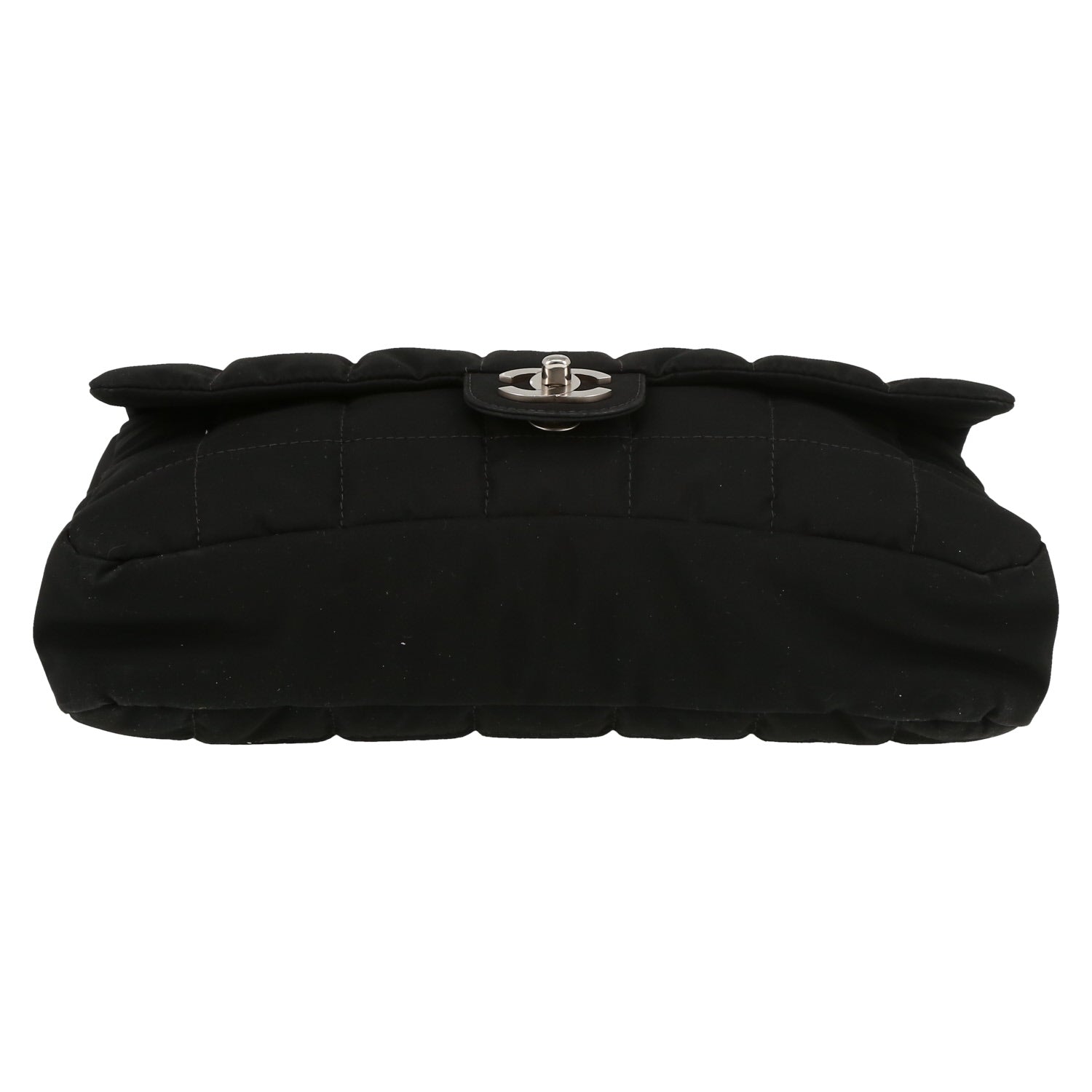 Chanel Timeless handbag in black nylon - DETAIL 1