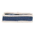 Chanel Timeless handbag in blue denim canvas and sheepskin - DETAIL 1