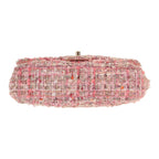 Chanel Timeless handbag in pink tweed - DETAIL 1