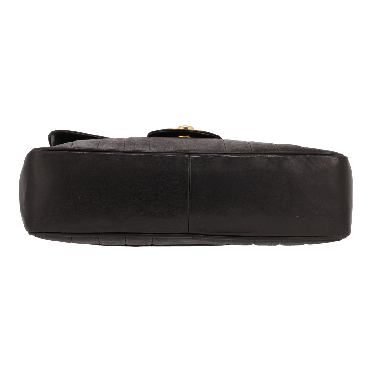 Chanel Timeless Jumbo handbag in black quilted leather - DETAIL 1