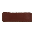 Chanel Timeless Jumbo shoulder bag in brown quilted leather - DETAIL 1