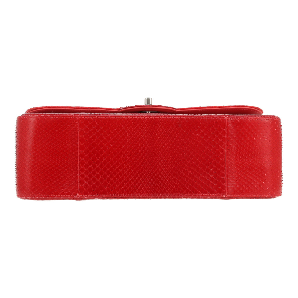 Chanel Timeless Jumbo shoulder bag in pink shading python - DETAIL 1