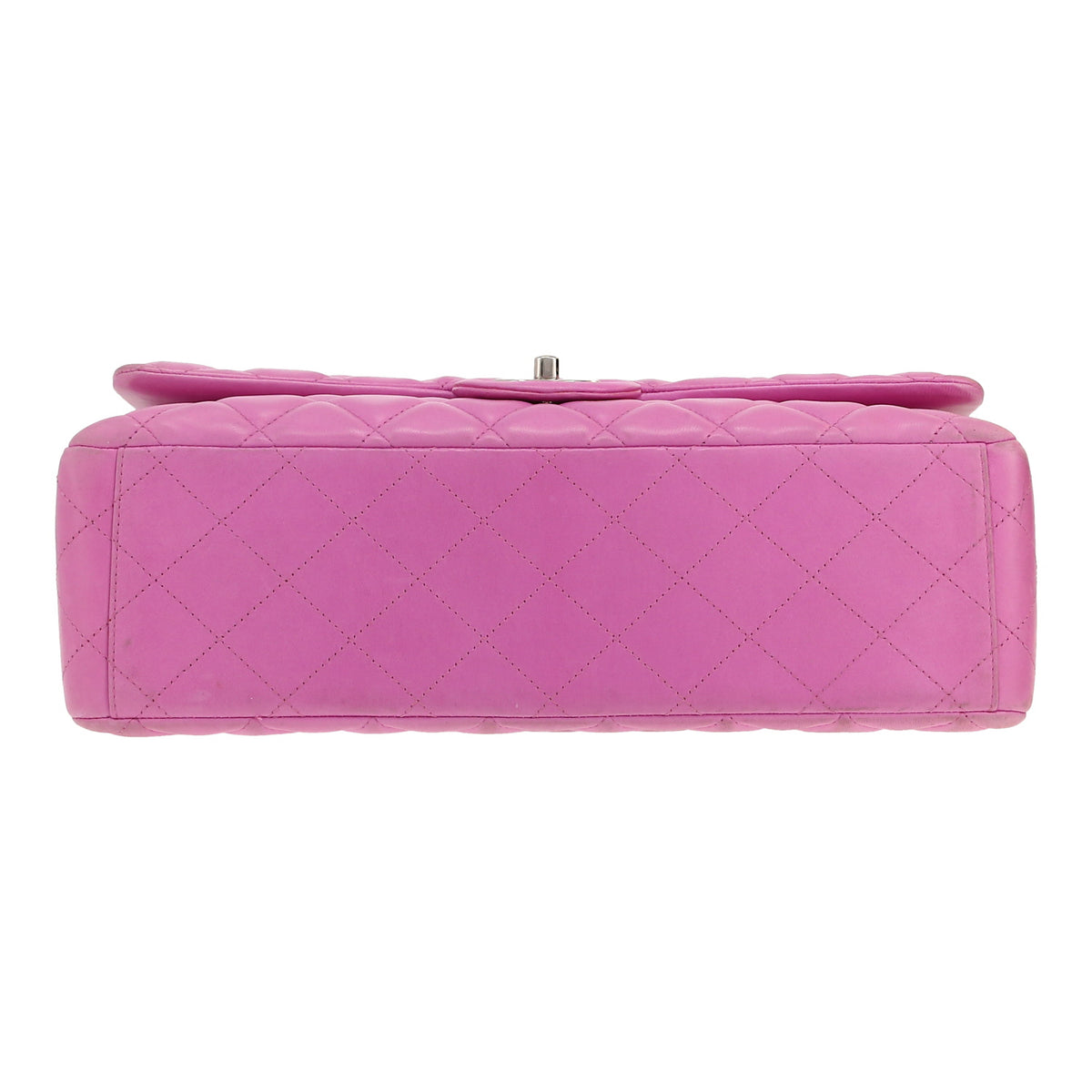 Chanel Timeless Maxi Jumbo shoulder bag in pink quilted leather - DETAIL 1