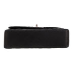 Chanel Timeless Petit handbag in black quilted leather - DETAIL 1