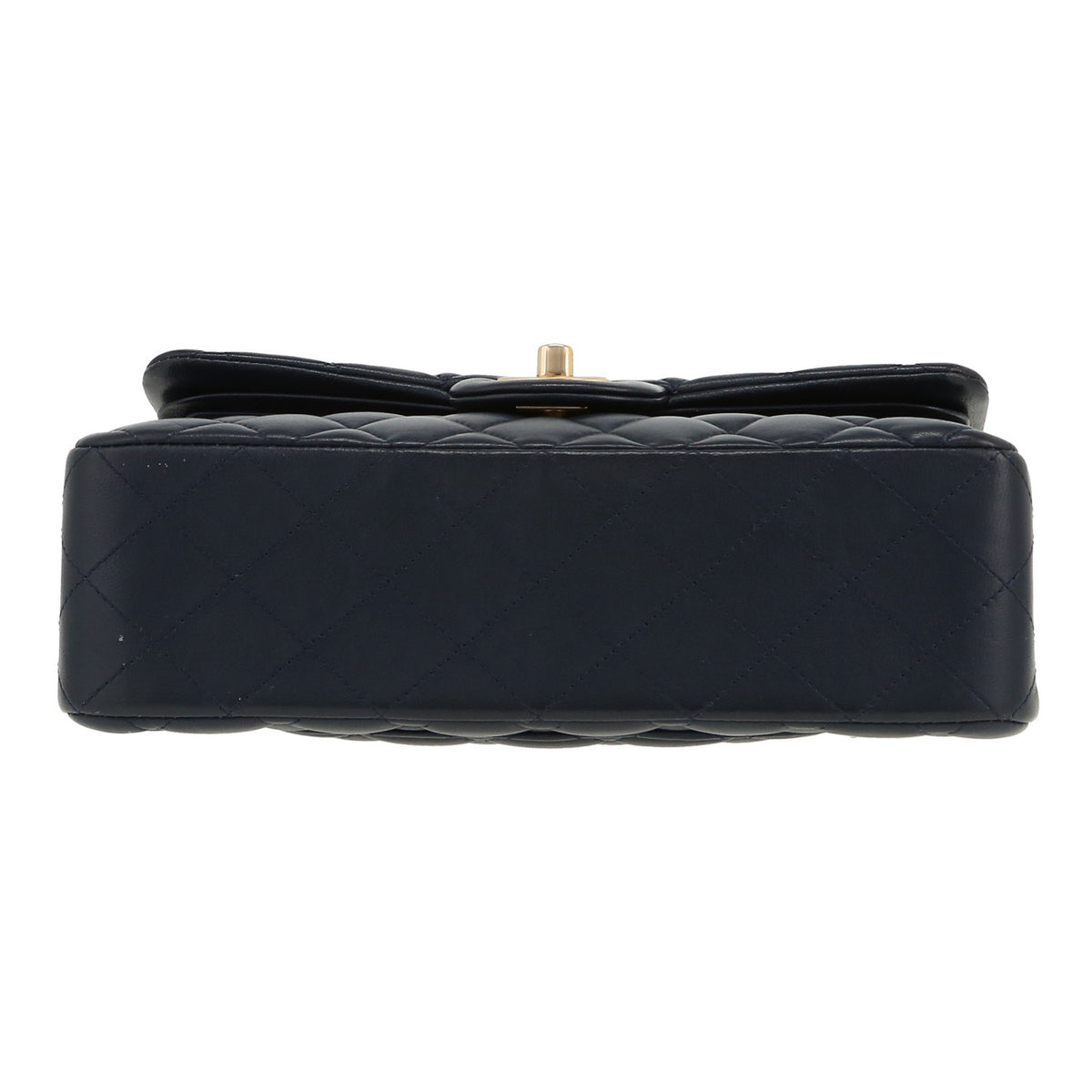 Chanel Timeless Petit handbag in blue quilted leather - DETAIL 1