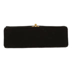 Chanel Timeless Petit shoulder bag in black jersey canvas - DETAIL 1