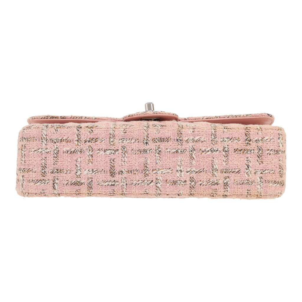 Chanel Timeless shoulder bag in pink tweed - DETAIL 1