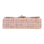 Chanel Timeless shoulder bag in pink tweed - DETAIL 1