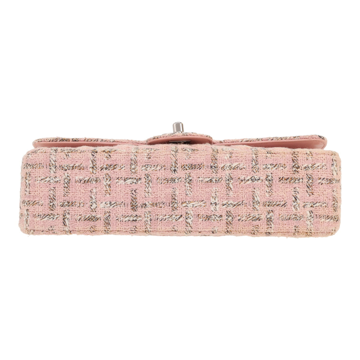 Chanel Timeless shoulder bag in pink tweed - DETAIL 1