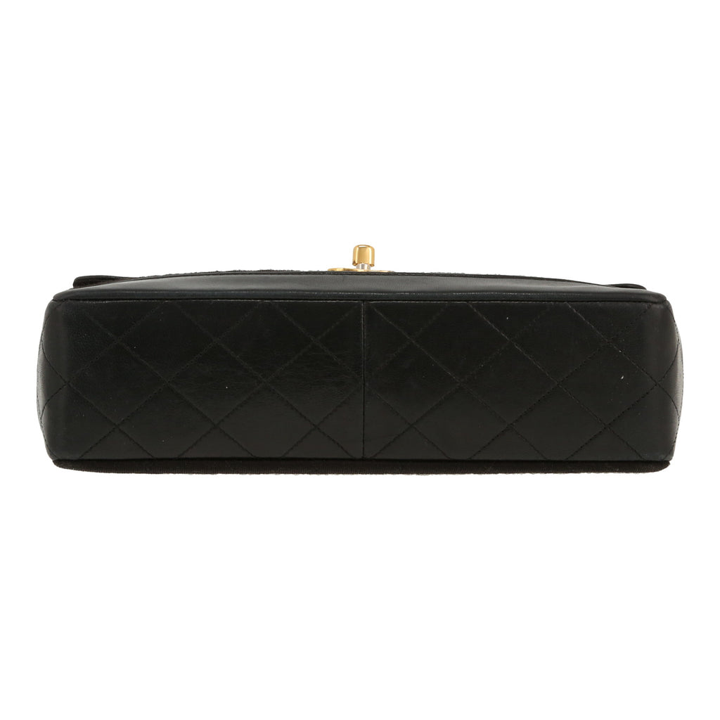 Chanel Timeless Vintage handbag canvas and black leather - DETAIL 1