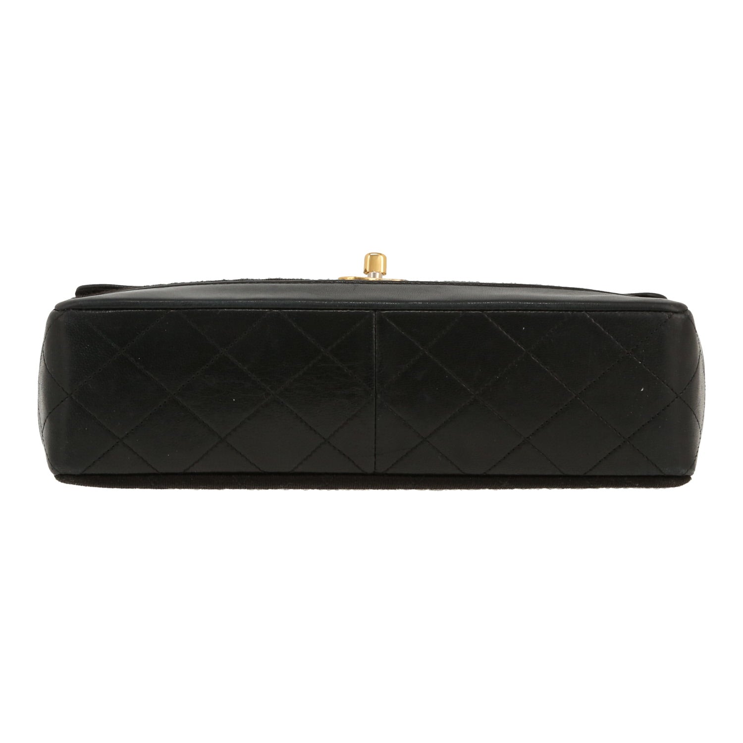 Chanel Timeless Vintage handbag canvas and black leather - DETAIL 1