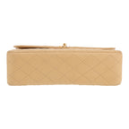 Chanel Timeless Vintage handbag in beige quilted leather - DETAIL 1