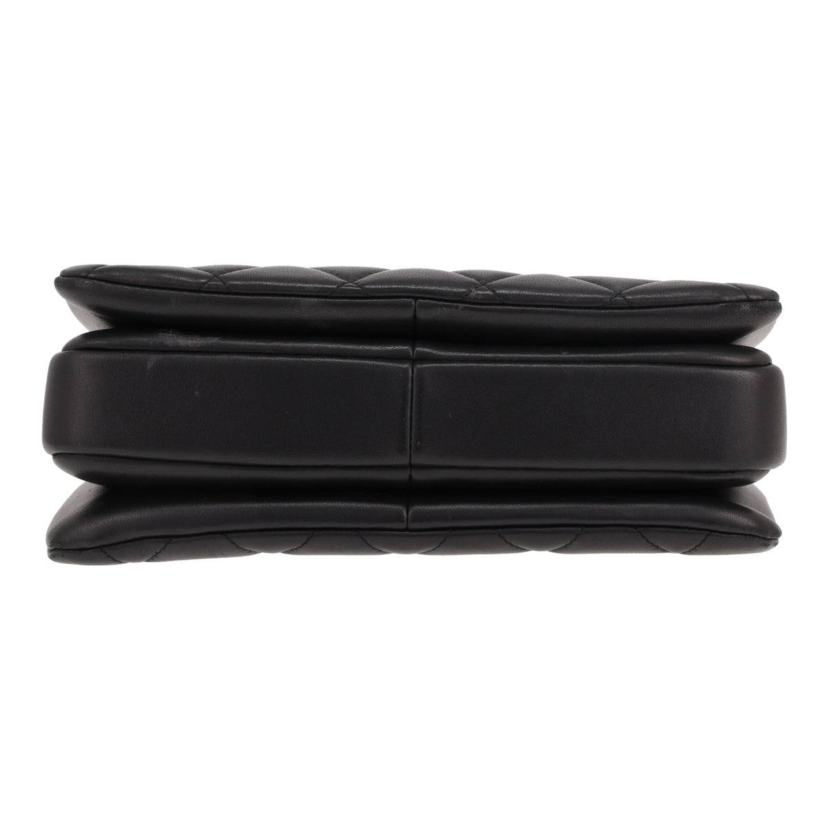 Chanel Trendy CC shoulder bag in black quilted leather - DETAIL 1