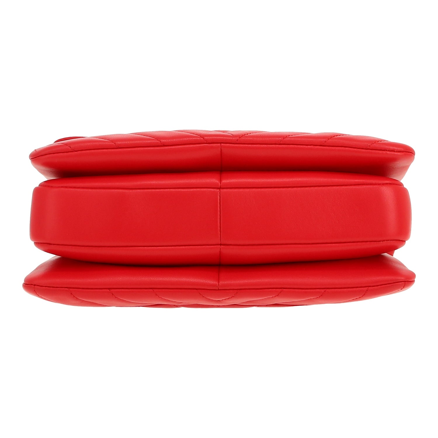 Chanel Trendy CC shoulder bag in red quilted leather - DETAIL 1
