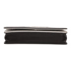 Chanel Wallet on Chain shoulder bag in black and silver leather - DETAIL 1