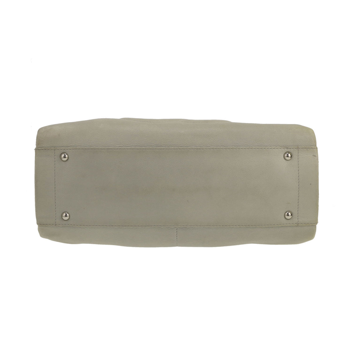 Vintage Chanel handbag in sea-green leather - DETAIL 1