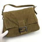 FENDI CORDUROY SHOULDER BAG
