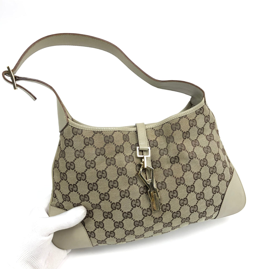 GUCCI MONOGRAM JACKIE SHOULDER BAG