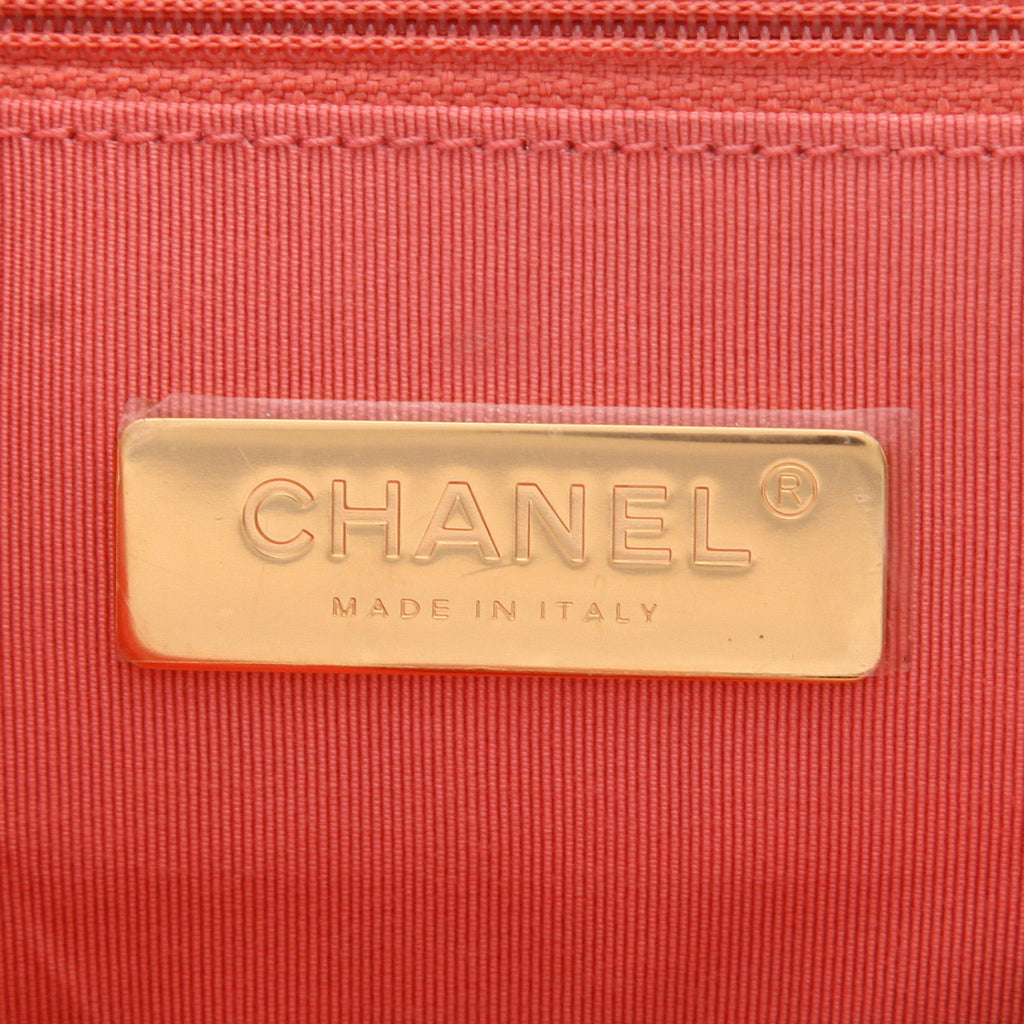 Chanel 19 shoulder bag paillette and pink leather - DETAIL 2