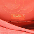 Chanel 2.55 handbag in pink jersey - DETAIL 2