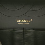 Chanel 2.55 shoulder bag in khaki denim canvas - DETAIL 2