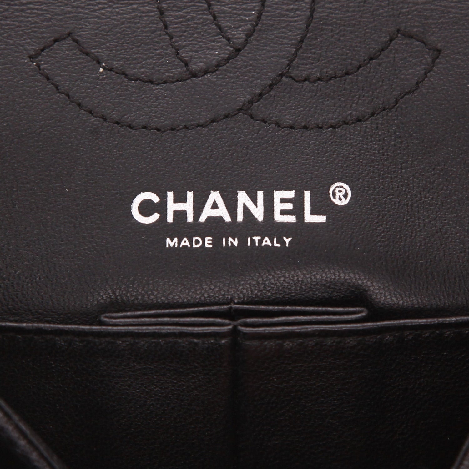Chanel 2.55 Baguette small model handbag in grey jersey - DETAIL 2