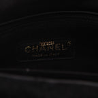 Chanel Coco Handle handbag in black synthetic furr and black leather - DETAIL 2