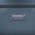 Chanel Deauville shopping bag in blue denim canvas - DETAIL 2