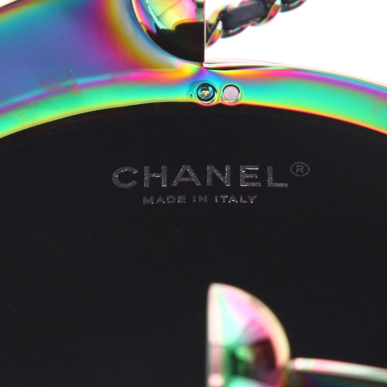 Chanel Editions Limitées clutch in black and multicolor plexiglas - DETAIL 2