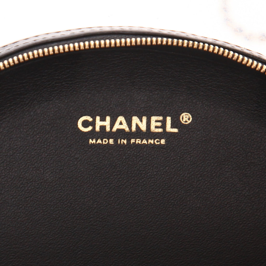 Chanel Editions Limitées clutch in black and white leather - DETAIL 2