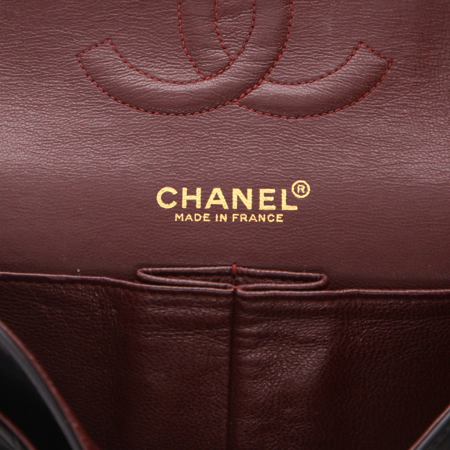 Chanel handbag in black quilted leather - DETAIL 2