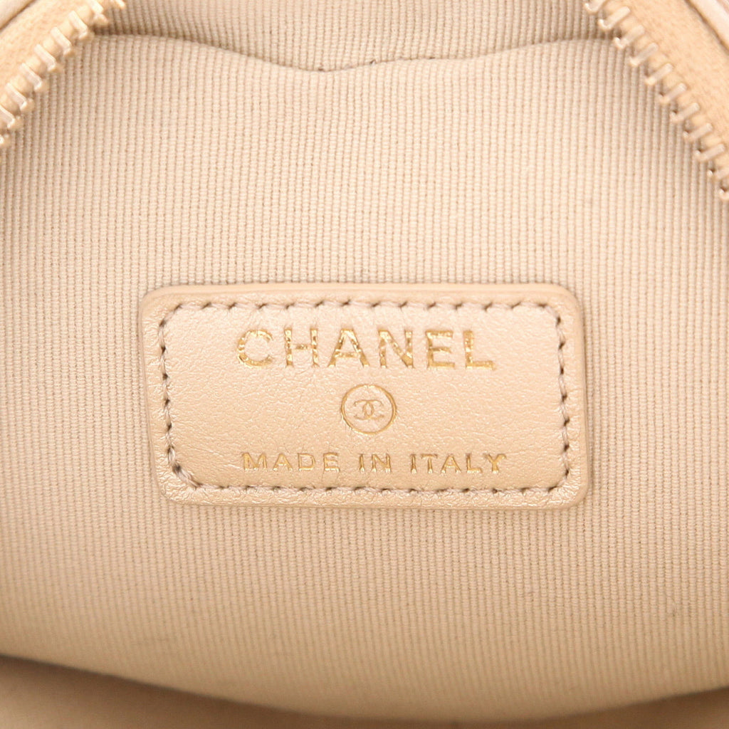 Chanel Heart bag clutch-belt in gold leather - DETAIL 2