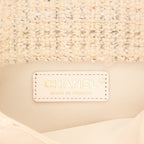 Chanel 'Knock on Wood' shoulder bag in ecru tweed - DETAIL 2