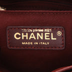 Chanel Neo Executive handbag in burgundy grained leather - DETAIL 2