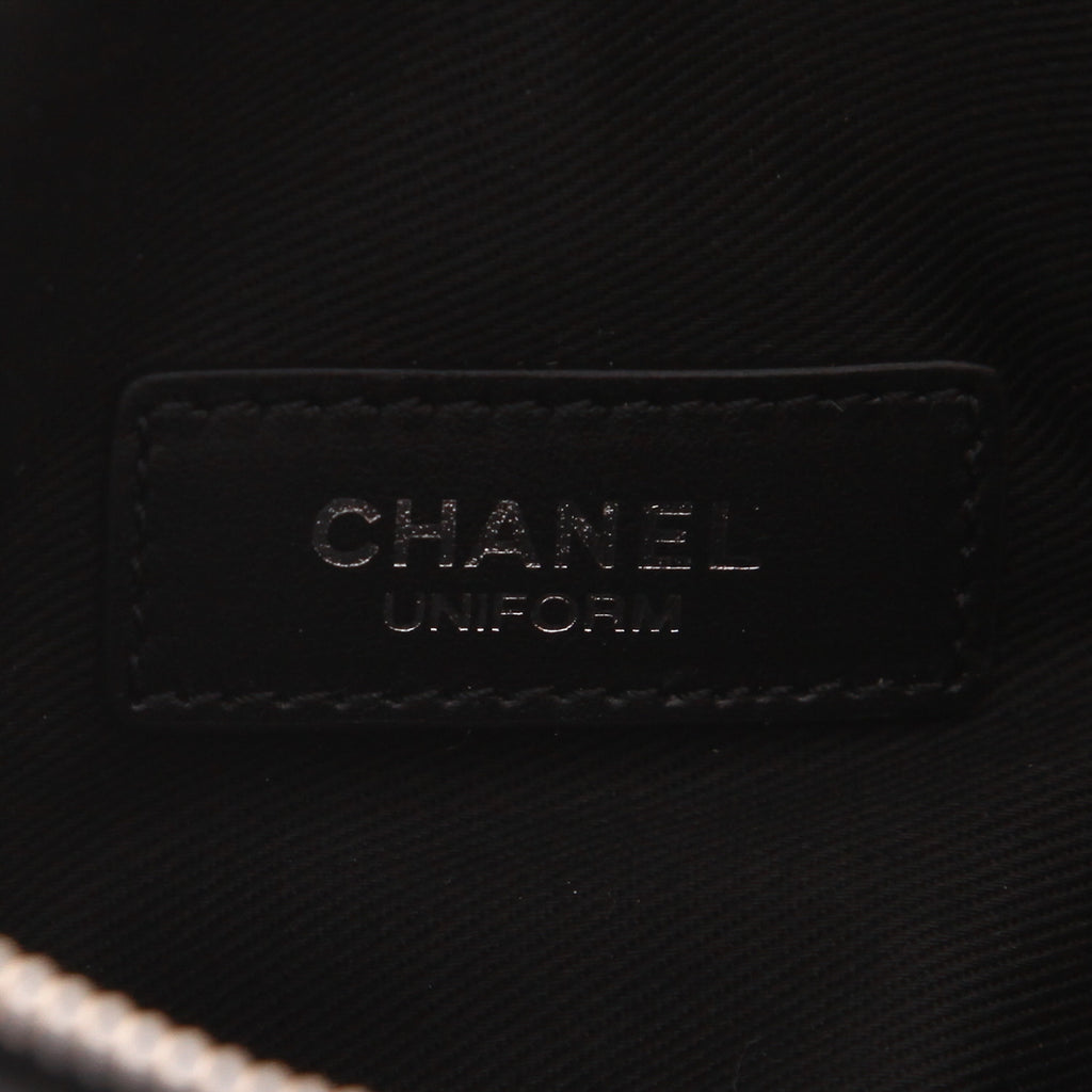 Chanel Pochette ceinture clutch-belt in black quilted leather - DETAIL 2