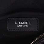 Chanel Pochette clutch-belt in black quilted leather - DETAIL 2