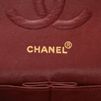 Chanel Timeless Classic handbag in navy blue quilted leather - DETAIL 2