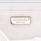 Chanel Timeless handbag in silver quilted leather - DETAIL 2